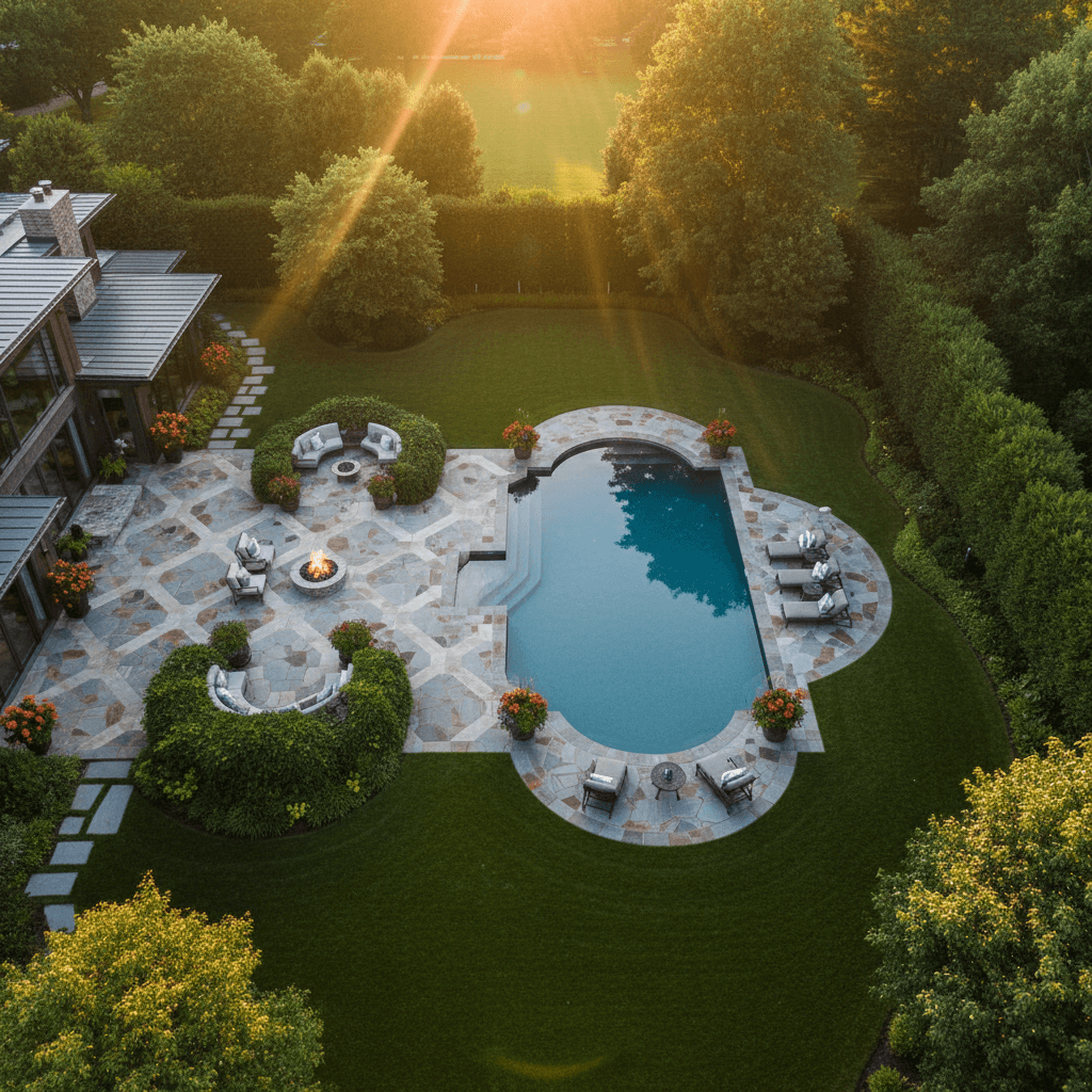 Beautiful landscaped property in New Jersey